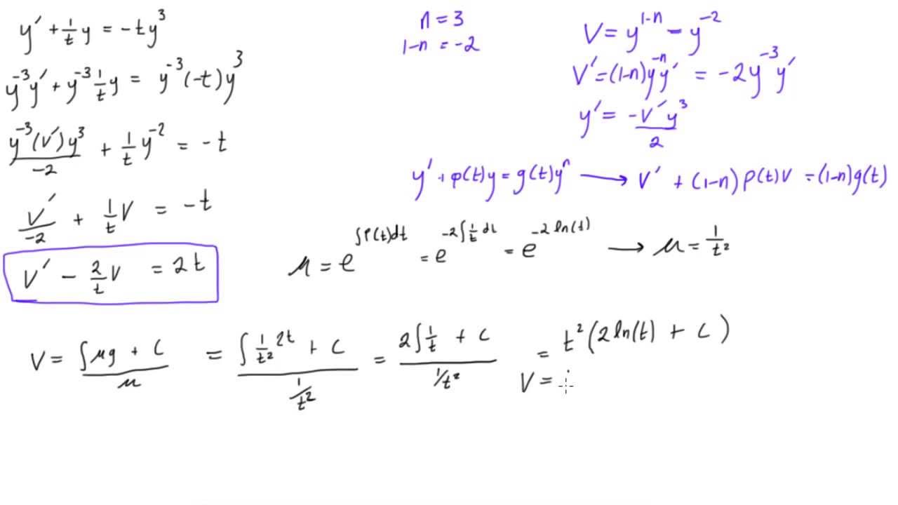 Differential Equation Example Pdf - high-powerlord